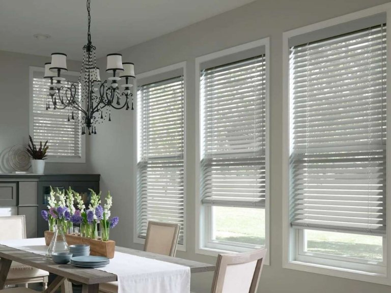 Blinds are known for their clean lines and precise light control.